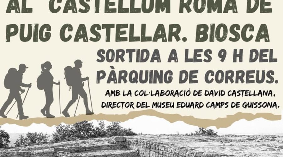 Caminada per descobrir el jaciment arqueològic de Puig-Castellar (Biosca, Solsonès)